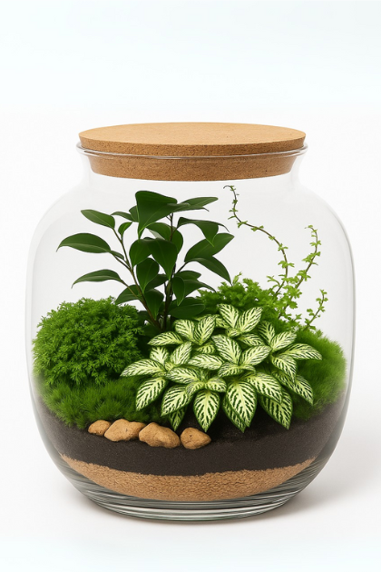 Terrarium con Ficus ginseng Monica 002