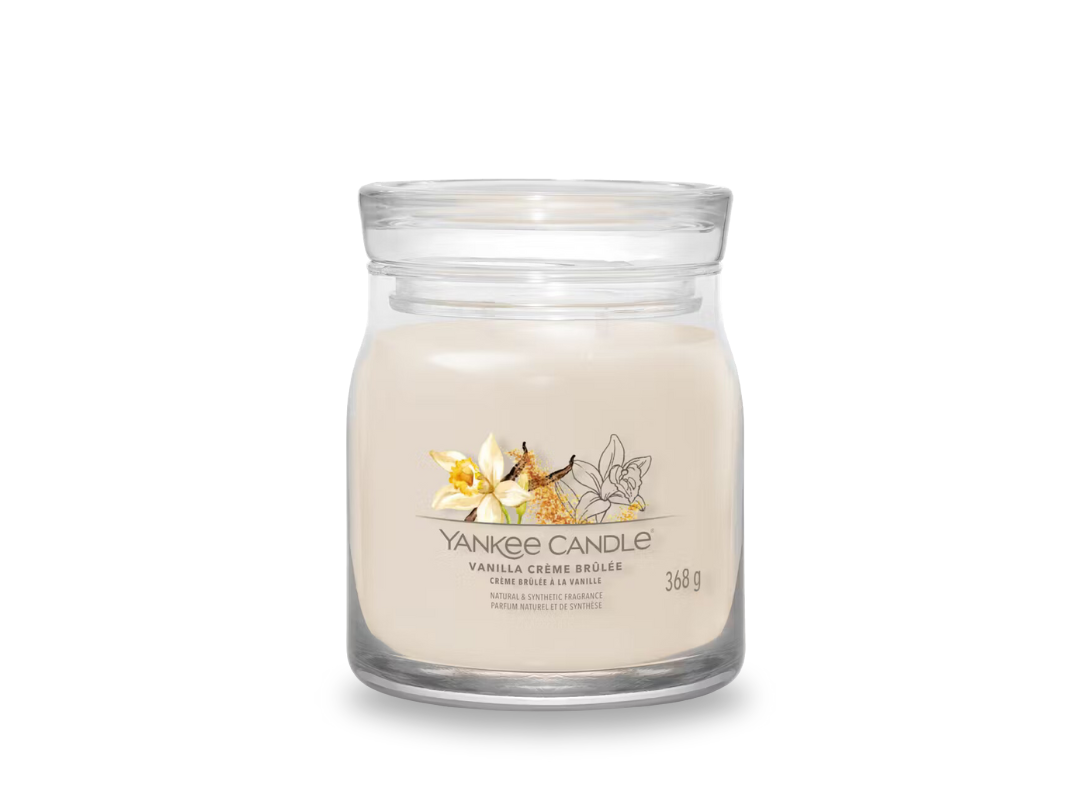 Candela yankee candle vanilla crème brûlée