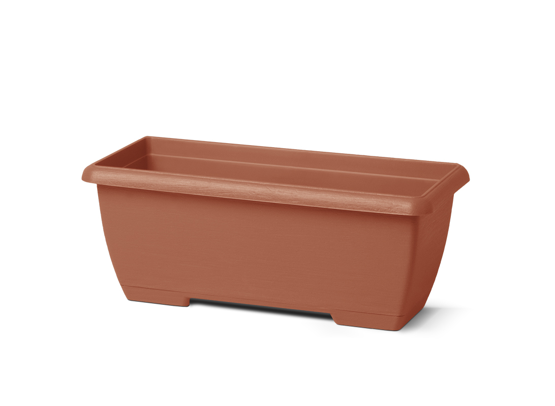Cassetta Terrae Midi con sottocassetta Terracotta