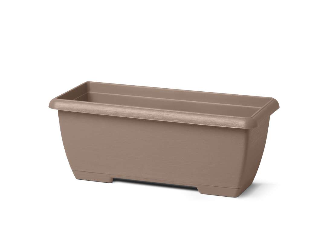 Cassetta Terrae midi con sottocassetta beige scuro