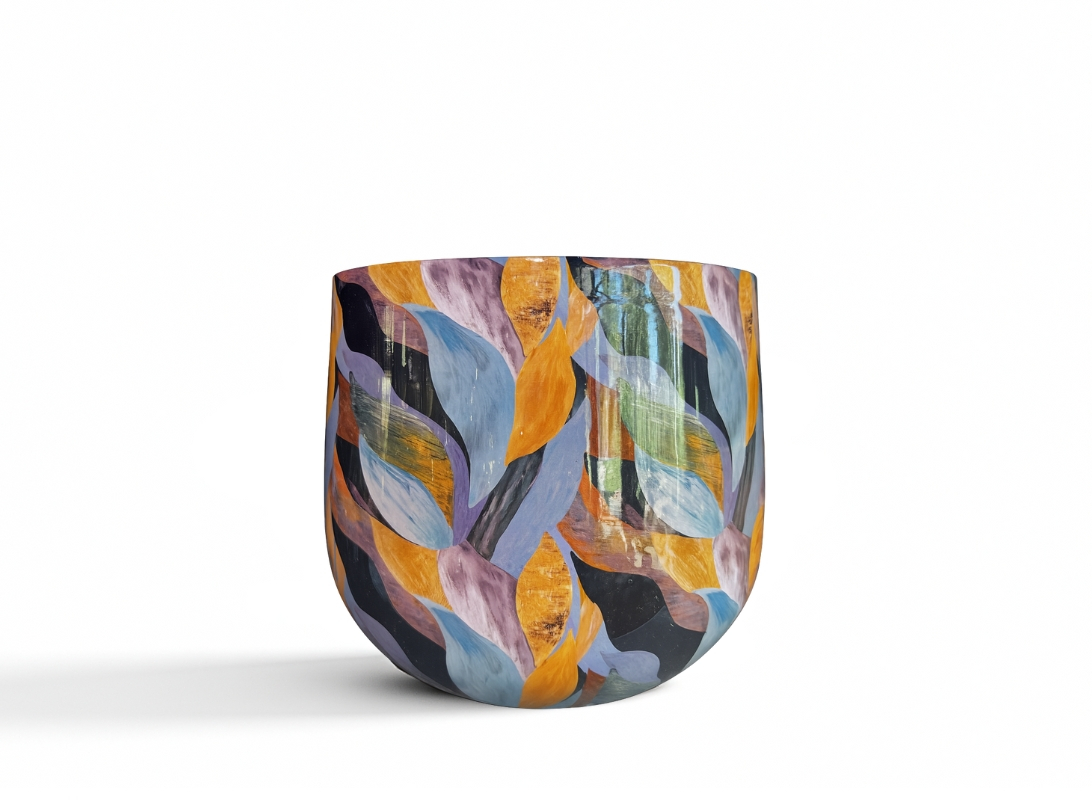 Coprivaso metallo Bombay Blue & Brown mix