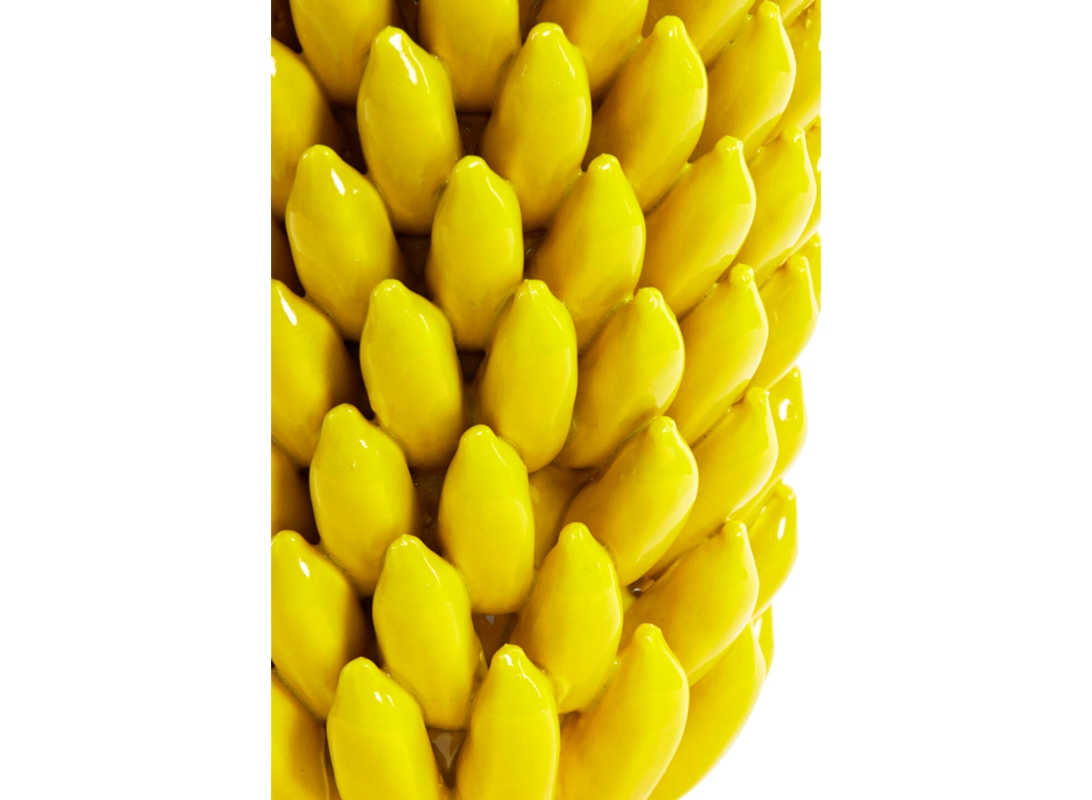 Coprivaso Zita in ceramica Giallo