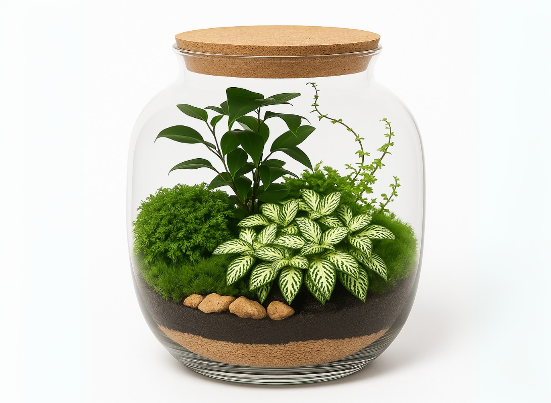 Terrarium con Ficus ginseng Monica 002