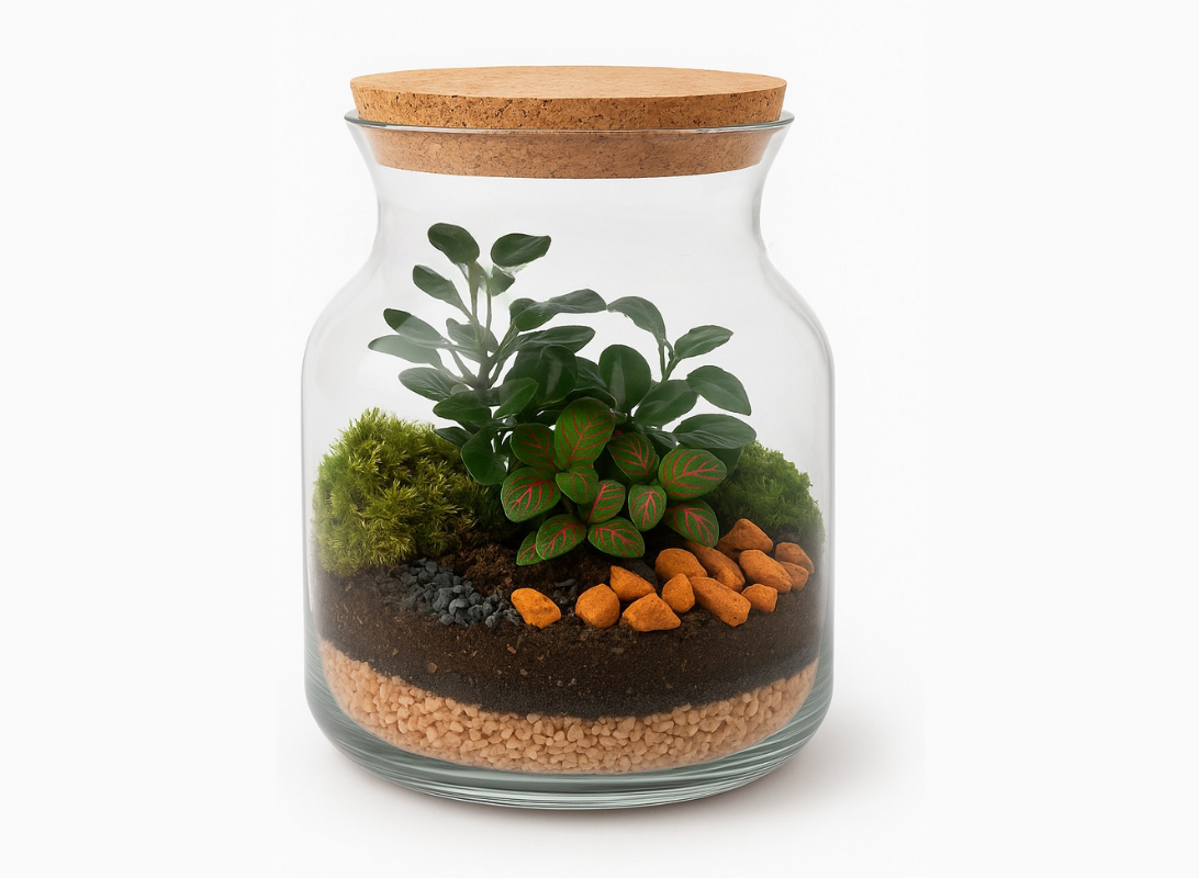 Terrarium con Fittonia Noemie 001