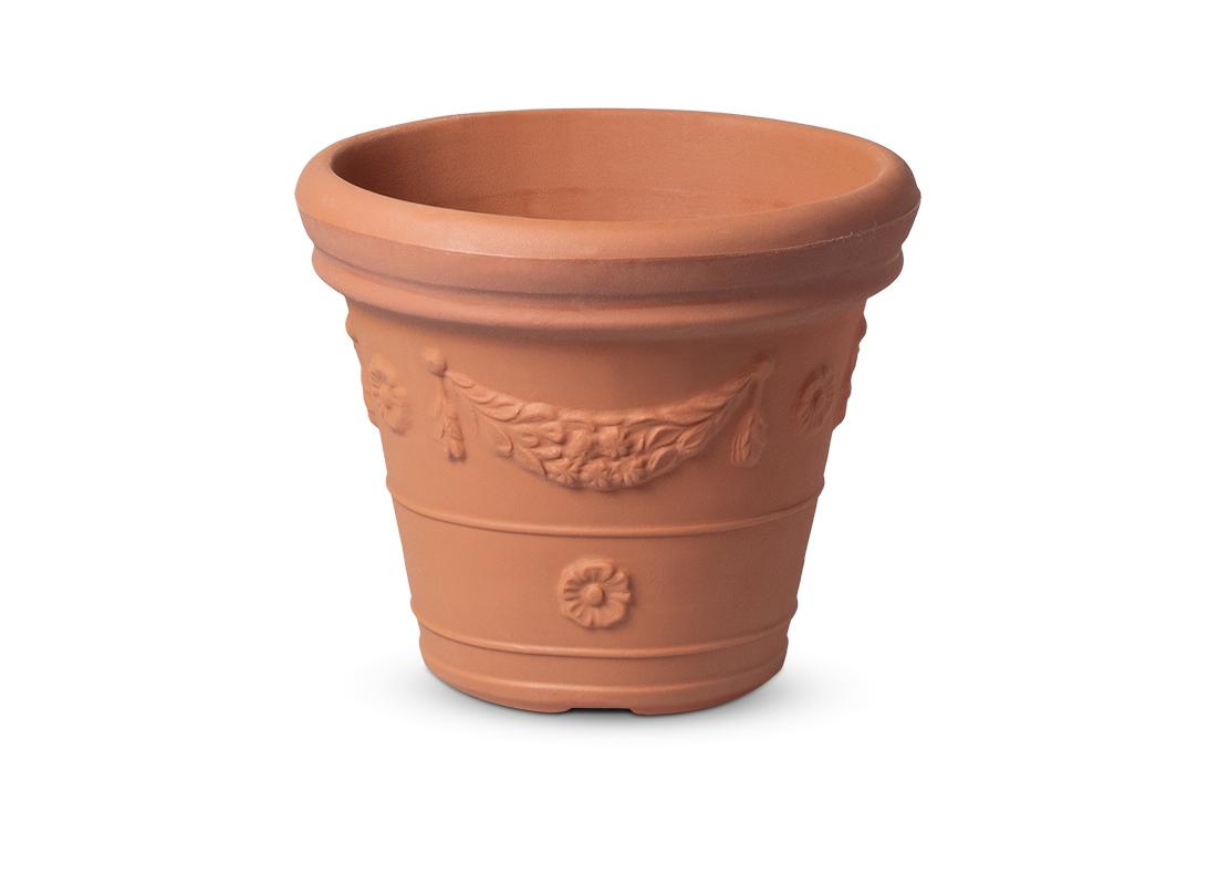 Vaso doppio bordo festonato